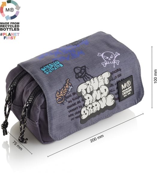 Несесер Miquelrius Graffiti с две отделения, с капак