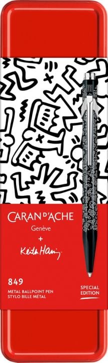 Химикалка Caran d'Ache 849 Keith Haring Black Special Edition