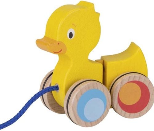 Дървено пате за дърпане Goki