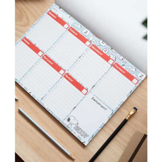 Седмичен планер - пад Snoopy А4, 52 листа