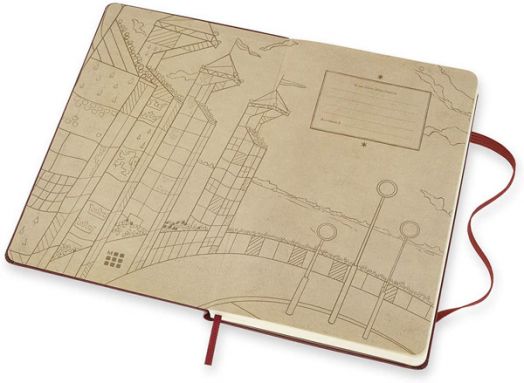 Класически тефтер Moleskine Limited Editions Harry Potter Quidditch с твърди корици и линирани страници