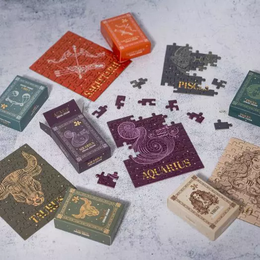 Мини пъзел Professor Puzzle - Зодии, асортимент