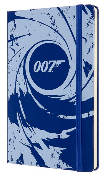 Класически тефтер Moleskine Limited Editions 007 Blue с твърди корици и линирани страници