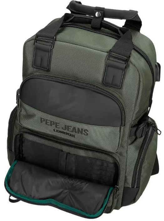 Раница за лаптоп Pepe Jeans Bromley с едно отделение и дръжка