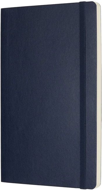 Класически тъмносин тефтер Moleskine Classic Sapphire Blue с меки корици и нелинирани страници