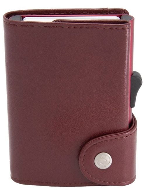 Портфейл за карти и монети C-secure XL Red