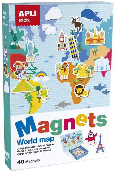 Магнитна игра Apli Kids - Карта на света