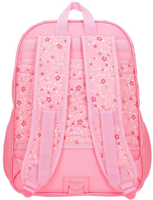 Ученическа раница Pepe Jeans Alenka Pink с две отделения и преден джоб