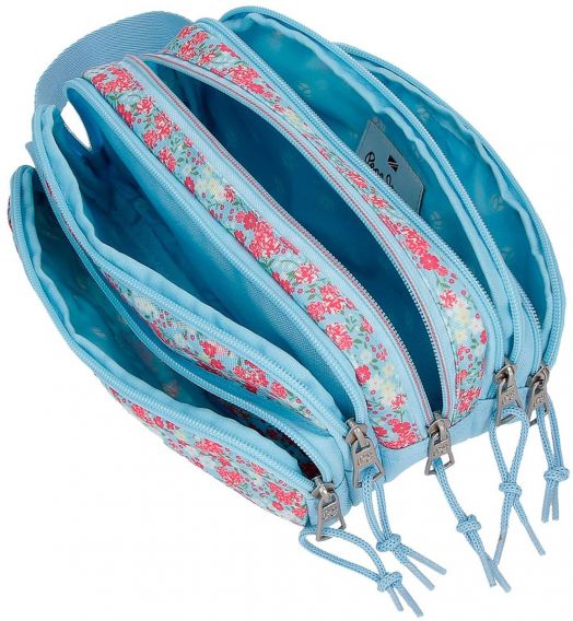 Несесер Pepe Jeans Aide с пет отделения и ръкохватка