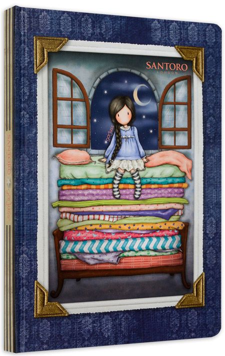 Тетрадка Gorjuss А5 с твърди корици, 96 листа с широки редове