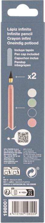 Графитен молив Apli Infinite HB, син