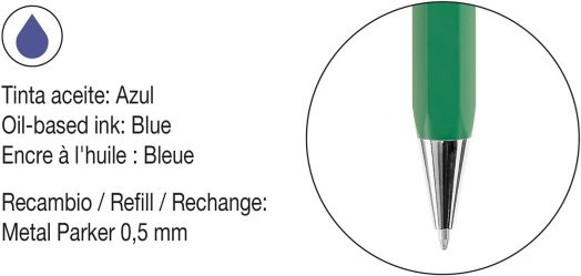 Химикалка Miquelrius Bright, зелена