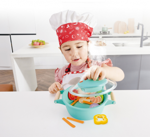 Детски готварски комплект Hape - Уред за готвене на пара и супа