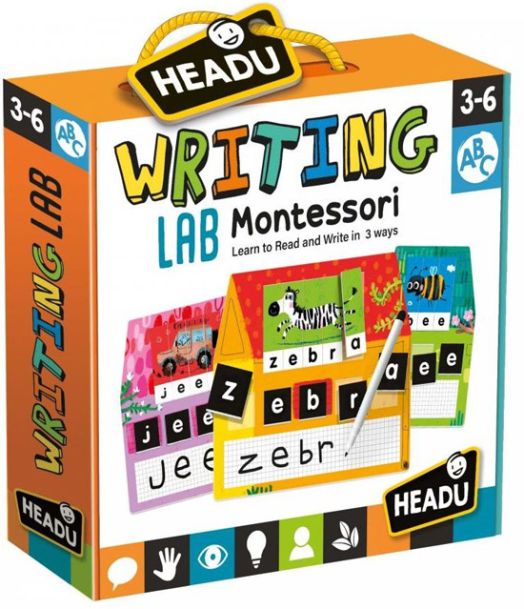 Образователна игра Headu Montessori - Лаборатория за писане