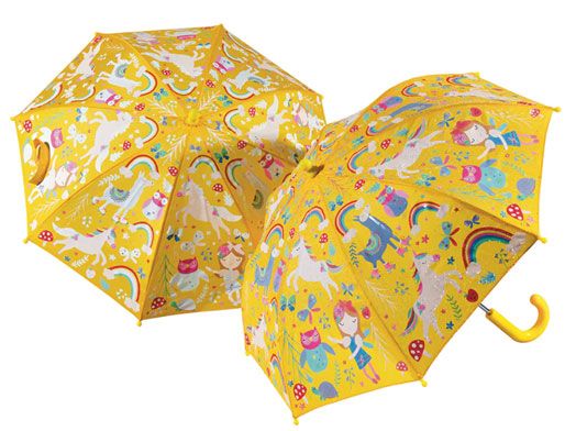 Детски магически чадър Floss & Rock, Colour Changing Umbrella, Rainbow Fairy - Феята на Дъгата