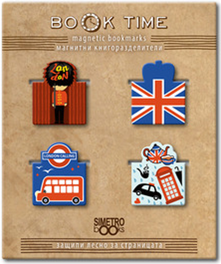 Магнитни книгоразделители Book Time - Лондон