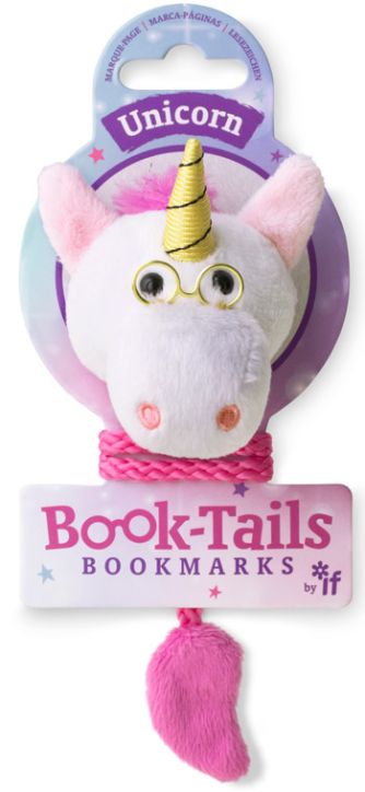 Плюшен книгоразделител с опашка - Еднорог