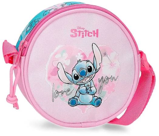 Детска чанта за през рамо Stitch Heart, кръгла