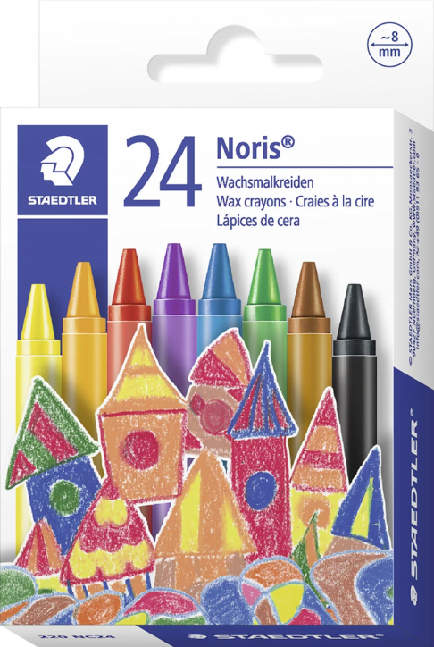 Пастели Staedtler Noris, 24 цвята