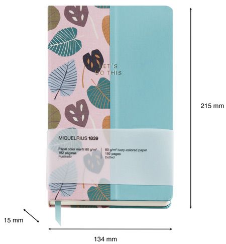 Тефтер Miquelrius Autumn Leaves Pink-Blue