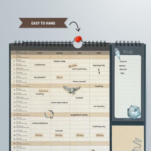 Планер-пад Grupo Erik Harry Potter за 16 месеца - септември 2024 / декември 2025 година