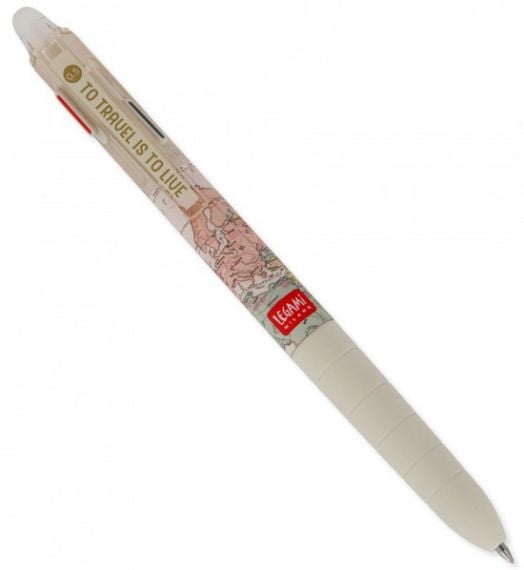 Трицветна химикалка с гума Legami - Travel