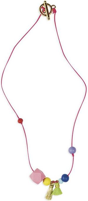 Творчески комплект Janod - Направи бижута с дървени мъниста