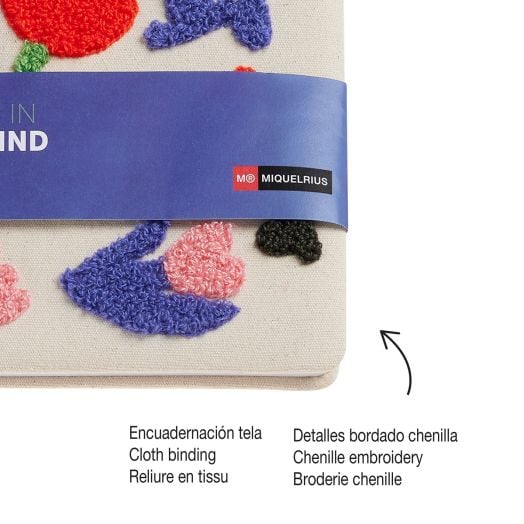 Тефтер Miquelrius Leaves in the Wind A5, 80 нелинирани листа