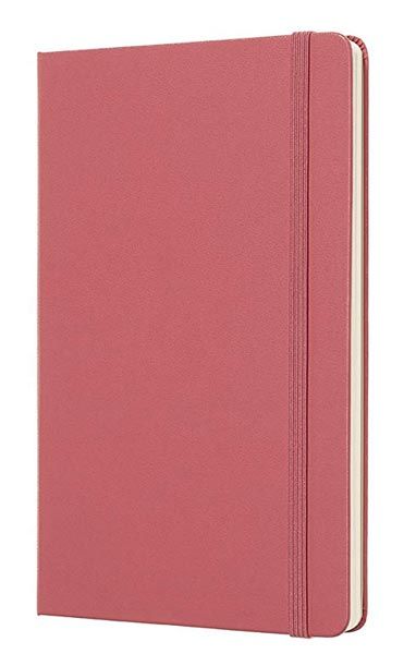 Класически антично-розов тефтер Moleskine с твърди корици и нелинирани страници