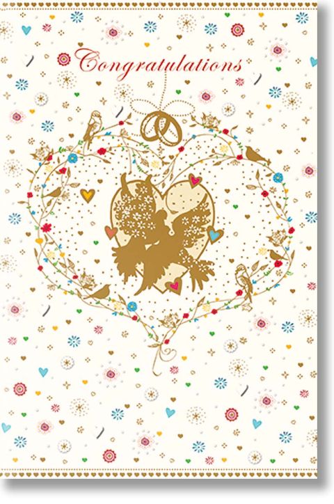 Картичка Editor: Влюбени гълъбчета