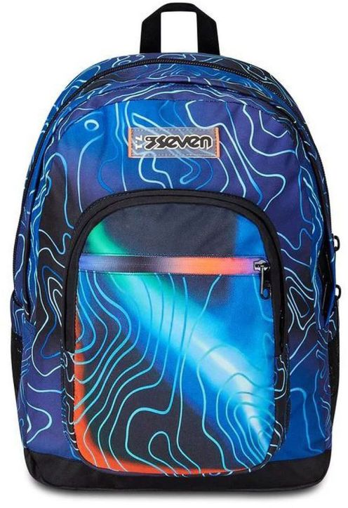 Ученическа раница Seven Freethink Mapset Boy с две отделения и USB порт