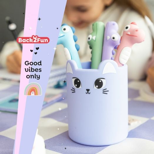 Силиконов моливник Miquelrius Back2Fun - Коте