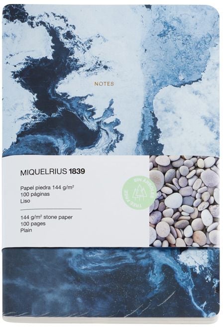 Тефтер Miquelrius Stone Paper Sea А5, 100 нелинирани страници
