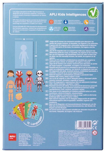 Детска магнитна игра Apli Kids - Човешкото тяло