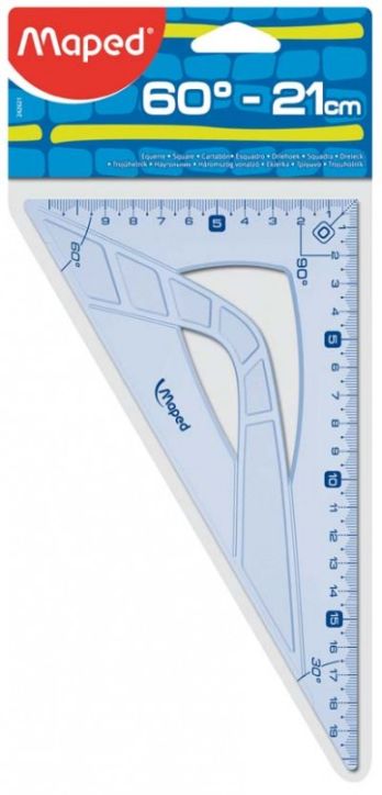 Правоъгълен триъгълник Maped Geometric, 60°
