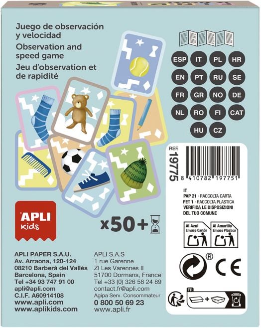 Детска игра с карти Apli Kids - Намери го пръв