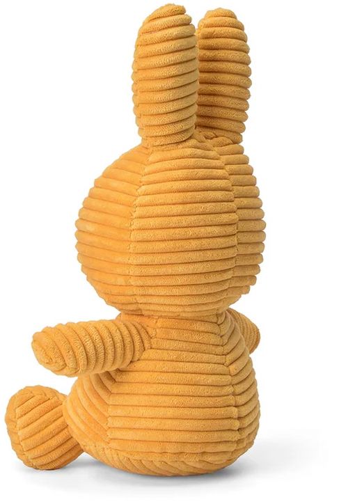 Плюшена играчка Miffy Eco Corduroy - слънчевожълт заек, 23 см.