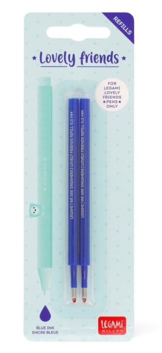 Комплект пълнители за гел химикалки Legami, 2 бр. сини