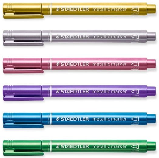 Комплект маркери Staedtler Metallic, 10 цвята