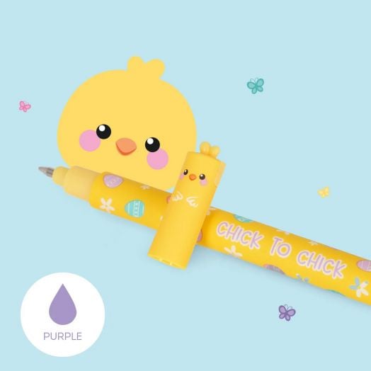 Комплект изтриваеми гел химикалки Legami - Зайче и Пиле