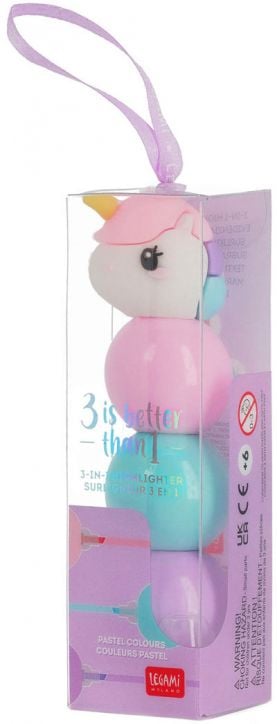 Текстмаркер 3 в 1 Legami - Unicorn