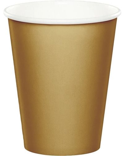 Чашки Creative Party - Блестящо злато, 24 бр.