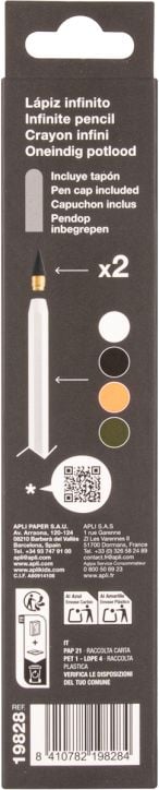 Графитен молив Apli Infinite Neon HB, черен