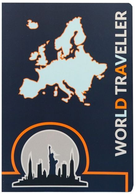 Тетрадка Ancor World Traveller А5, 48 листа с широки редове