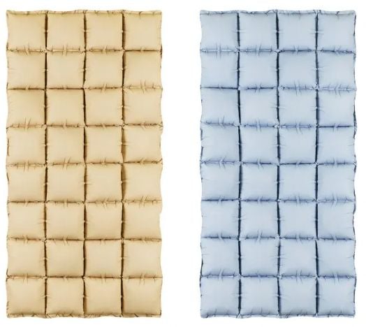 Фолиев балон PartyDeco - Двустранна завеса, бежов-син