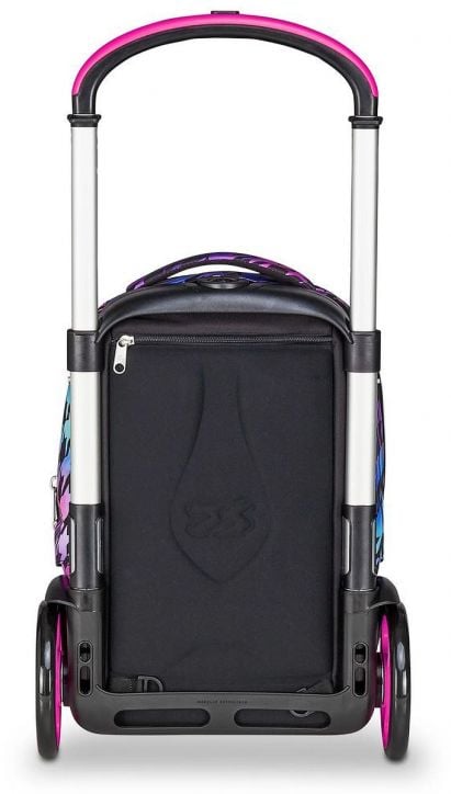 Ученическа раница на колела Seven Detach Glow Love и телескопична дръжка