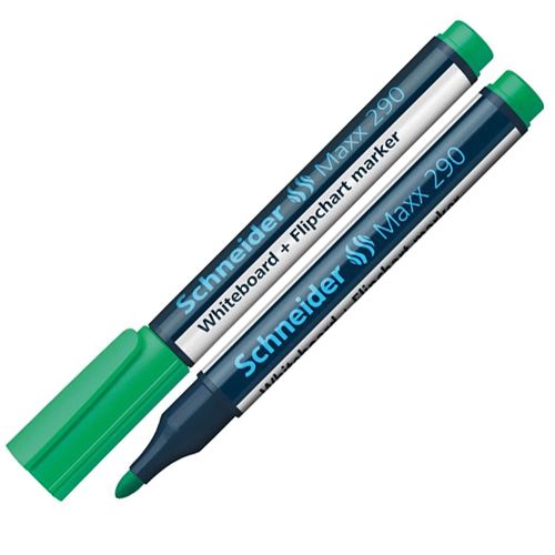 Маркер за бяла дъска Schneider Max 290, зелен