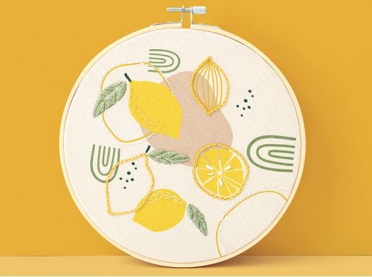 Комплект за бродиране Graine Creative - Лимони