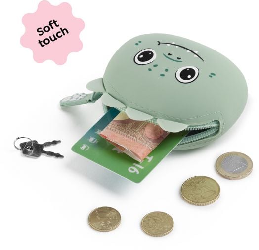 Силиконово портмоне за монети Miquelrius Back2Fun - Динозавър