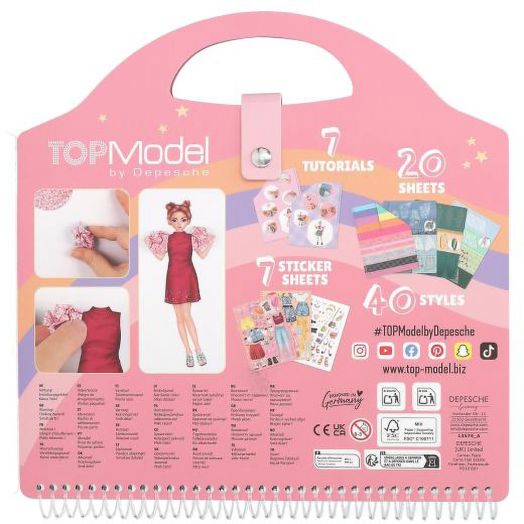 Книжка за оцветяване Top Model - Collage Book